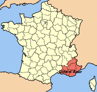 Map Frankrijk